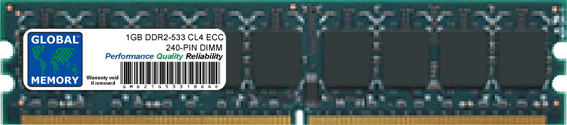 1GB DDR2 533MHz PC2-4200 240-PIN ECC DIMM (UDIMM) MEMORY RAM FOR IBM SERVERS/WORKSTATIONS